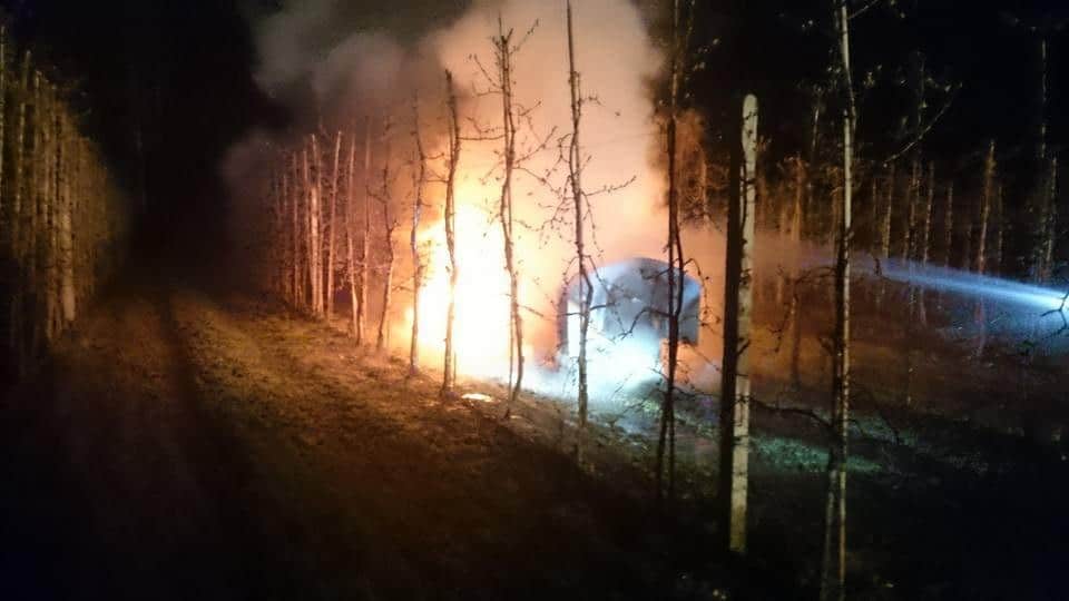 Nagrzewnica zapaliła się podczas pracy