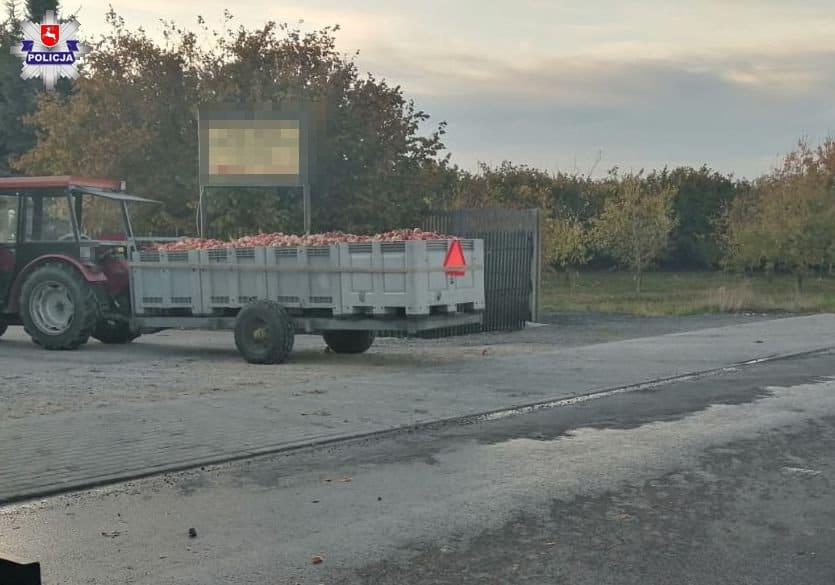 Wypadek przy skupie jabłek