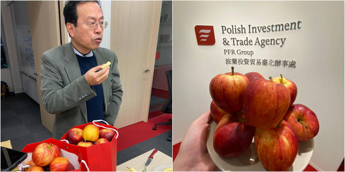 Polskie jabłka na Tajwanie 