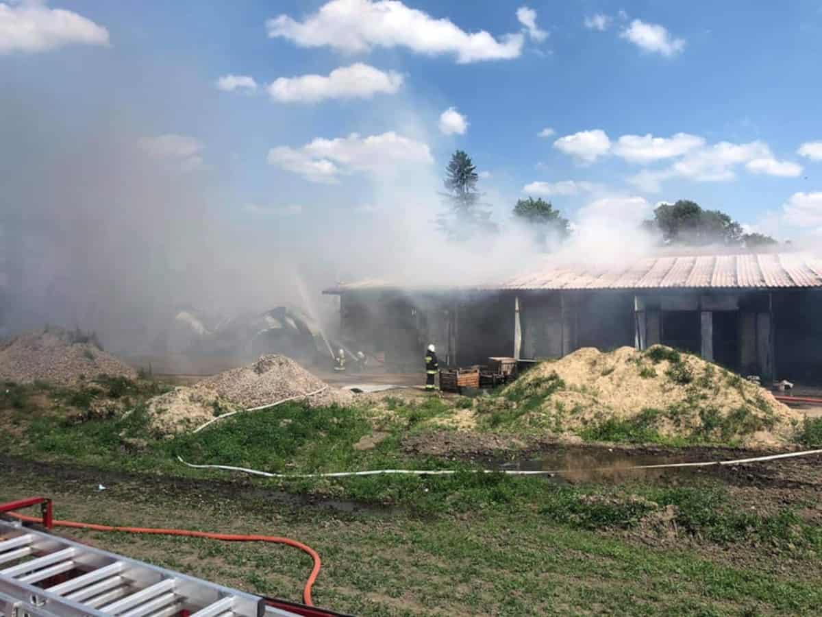 Pożar w gospodarstwie k. Czerwińska nad Wisłą. Trwa zbiórka rzeczy i pieniędzy