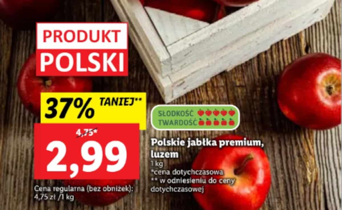 Lidl obniża ceny, by promować jabłka od krajowych sadowników