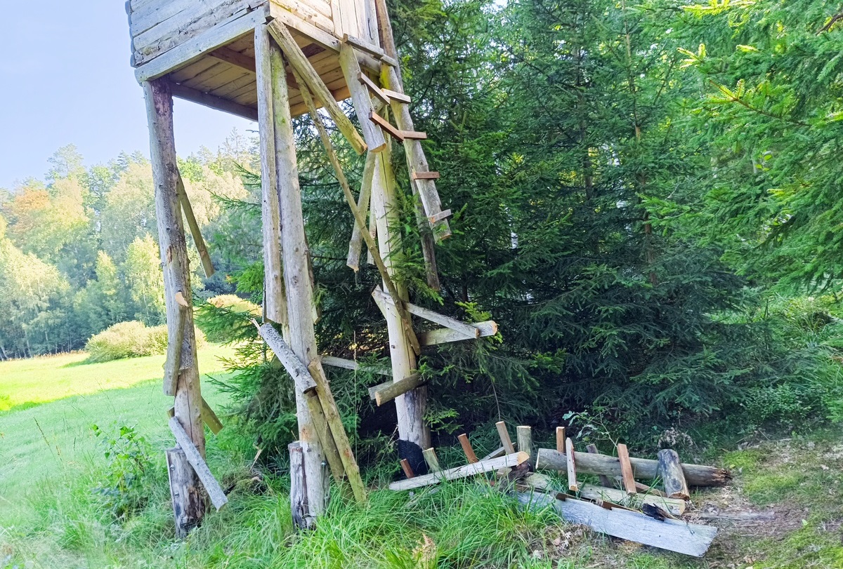 Uszkodził kilkanaście ambon myśliwskich. Usłyszał zarzuty