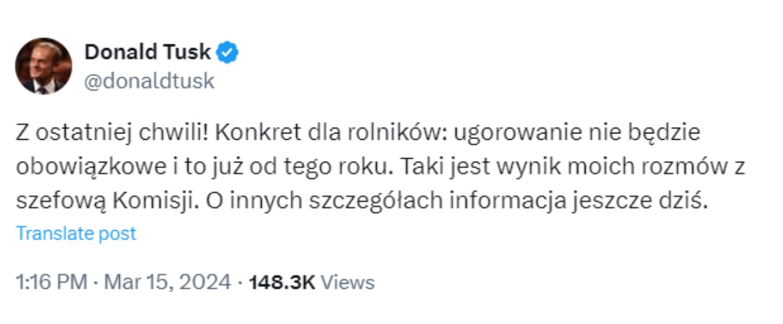 tusk ugorowanie