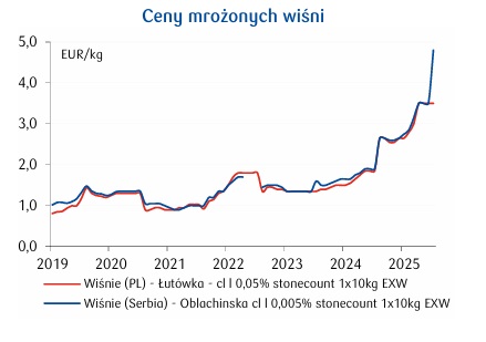ceny mrozonych wisni