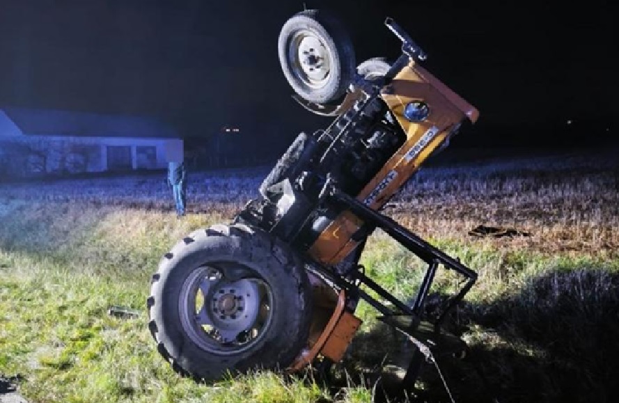 Ursus w rowie, kierowca w szpitalu – nieoświetlony ciągnik to śmiertelne zagrożenie