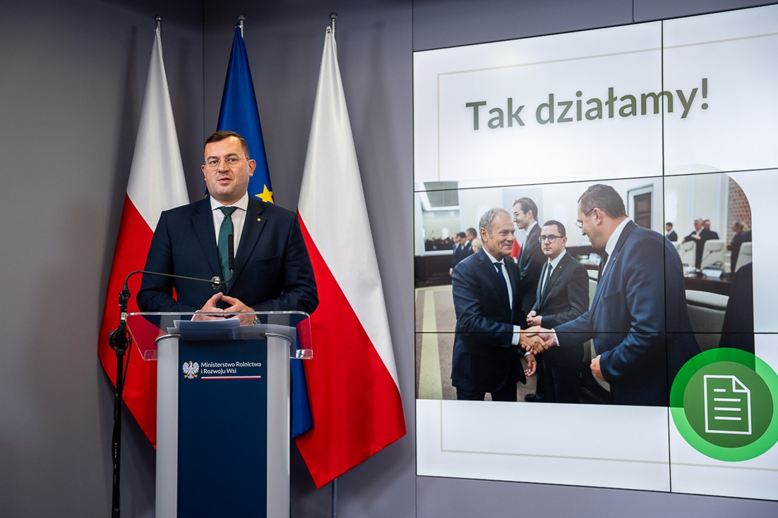 Krajewski podsumował 90 dni pracy na stanowisku szefa resortu rolnictwa