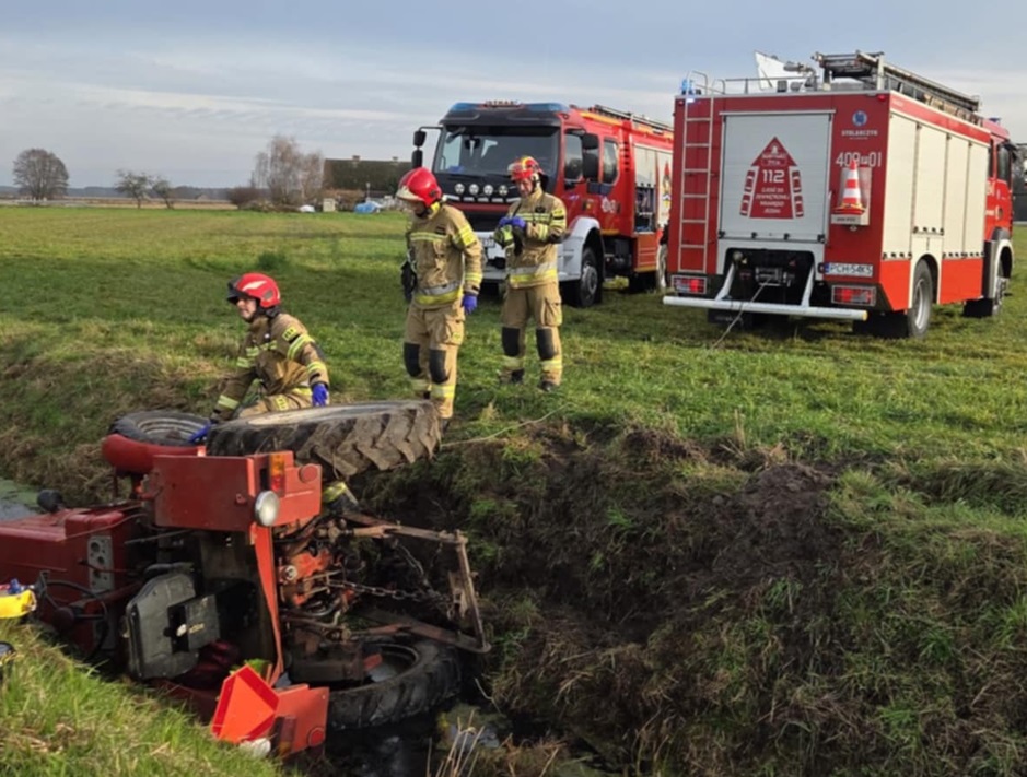 Rolnik zginął przygnieciony przez ciągnik