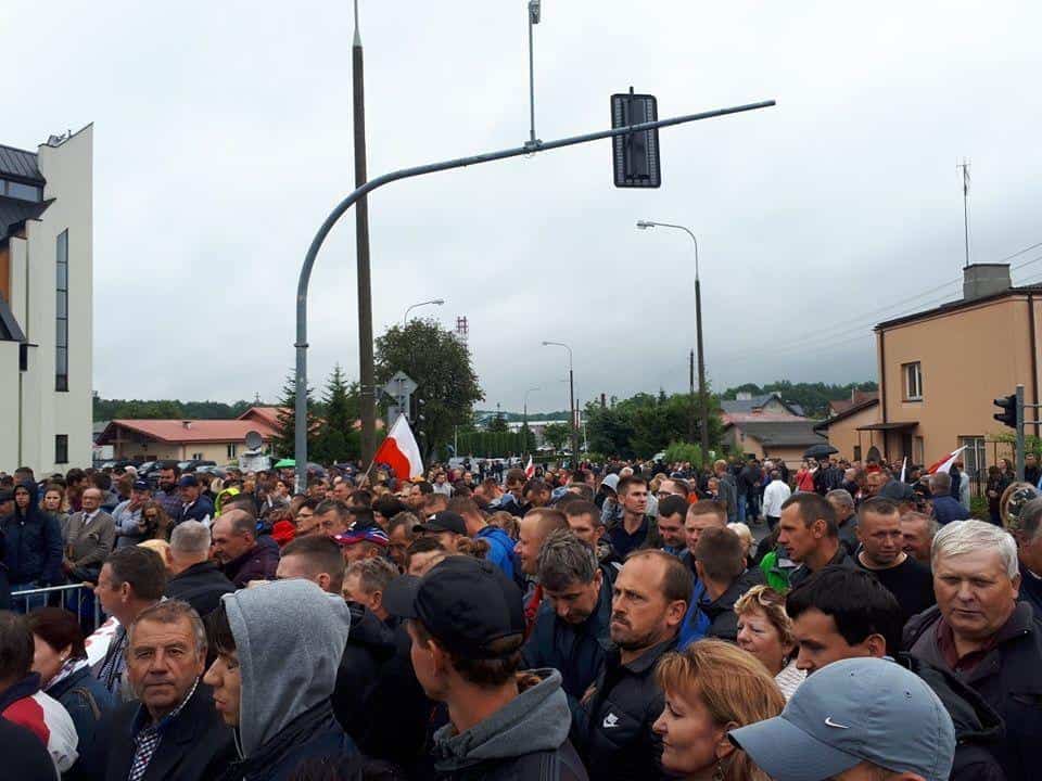Niedzielna manifestacja w Kraśniku – producenci owoców nie ustają w proteście