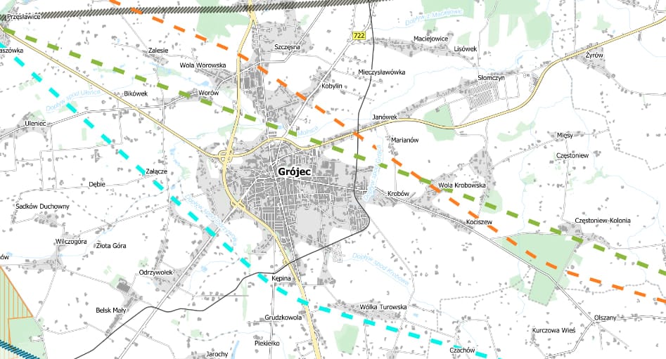 Tory kolejowe w miejsce sadu?