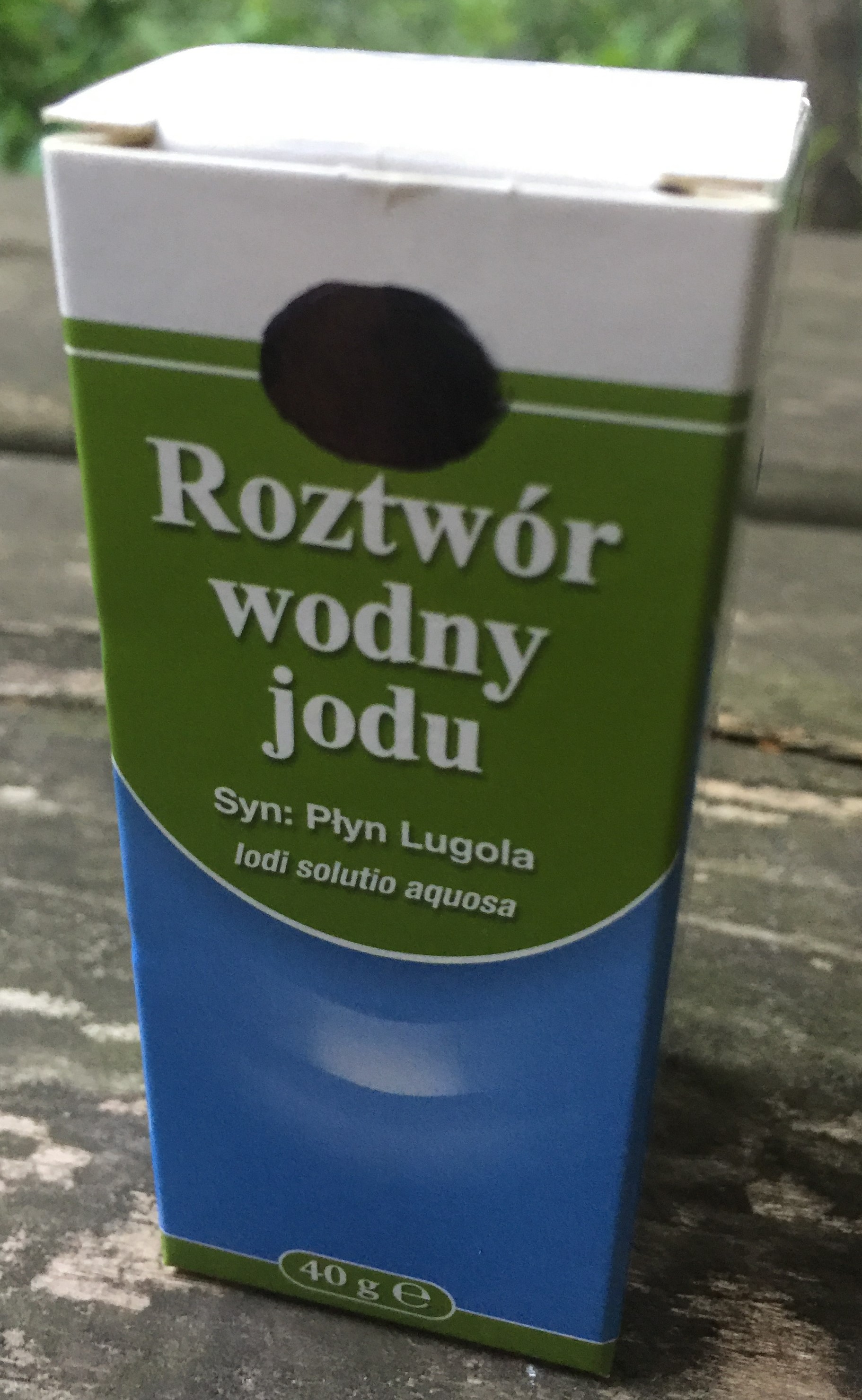 Fot. 3 Niezbędny do wykonywania testu skrobiowego owoców roztwór jodu w jodku potasu tzw. płyn Lugola można kupić w każdej aptece