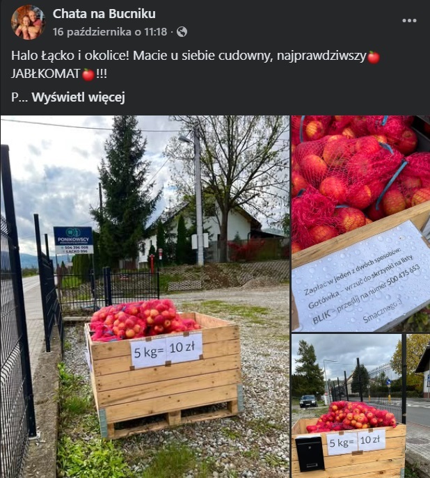 jabłkomat lacko